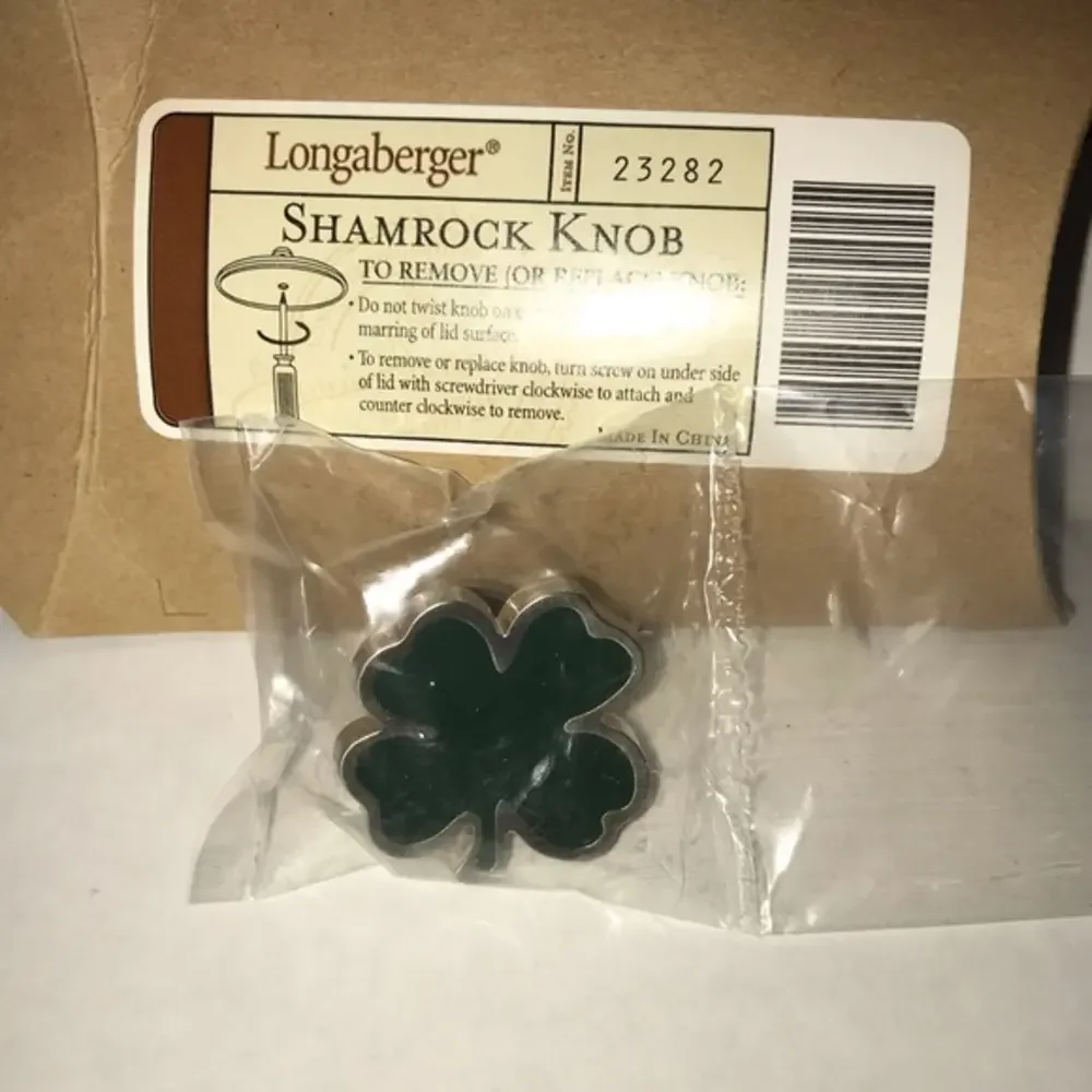 Longaberger Shamrock‎ Knob